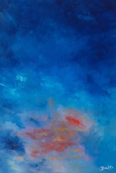 Pintura titulada "L'aube" por Brigitte Botsen (Britt), Obra de arte original, Oleo Montado en Bastidor de camilla de madera