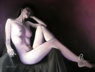 Peinture intitulée "NONCHALANCE" par Brigitte Bouron, Œuvre d'art originale