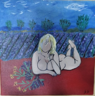 Pittura intitolato "La lavandiere" da Brigitte Candy, Opera d'arte originale, Acrilico