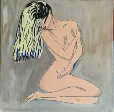 Pittura intitolato "La timide" da Brigitte Candy, Opera d'arte originale, Acrilico