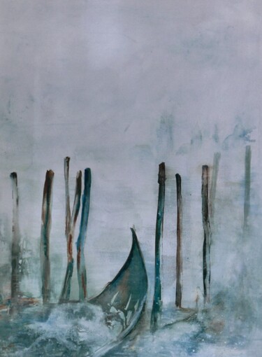 Peinture intitulée "LAGUNE" par Brigitte Chevalier, Œuvre d'art originale, Aquarelle