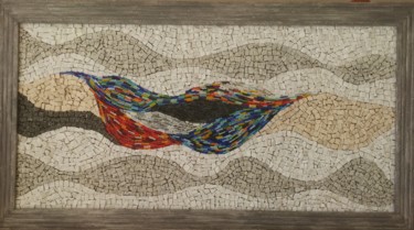 "composition" başlıklı Heykel Brigitte Coleau tarafından, Orijinal sanat, Mozaik