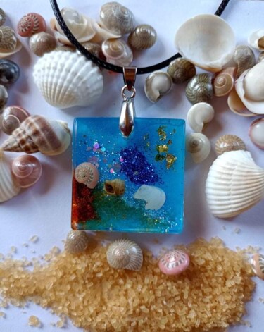 Plage Design intitulée "Plage" par Brigitte Création, Œuvre d'art originale, Bijoux