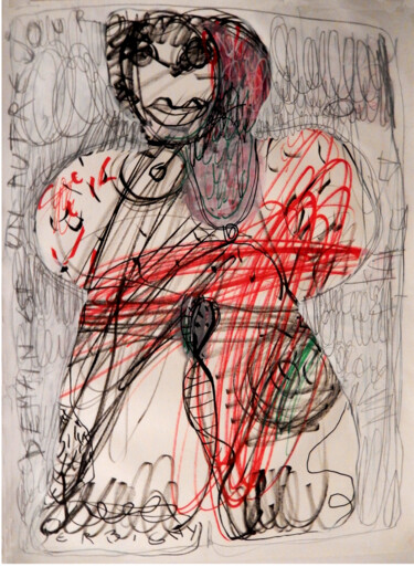 Рисунок под названием "Demain est un autre…" - Brigitte Derbigny, Подлинное произведение искусства, Акрил