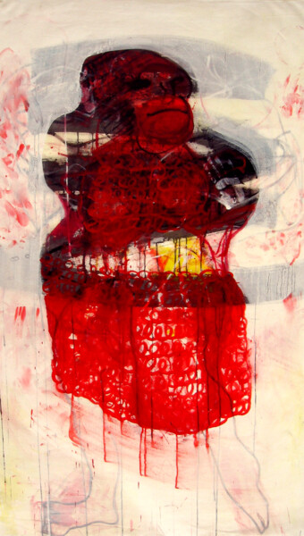 Peinture intitulée "Lucy" par Brigitte Derbigny, Œuvre d'art originale, Acrylique
