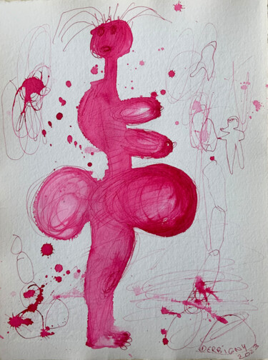 "Vénus Garance 1" başlıklı Resim Brigitte Derbigny tarafından, Orijinal sanat, Mürekkep