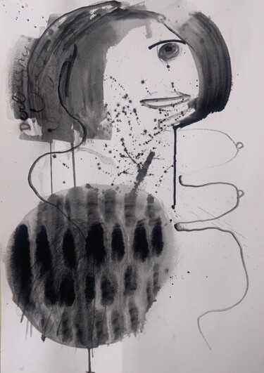 Drawing titled "Vénus n°4" by Brigitte Derbigny, Original Artwork, Acrylic