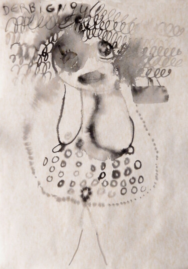 Drawing titled "Vénus n°1" by Brigitte Derbigny, Original Artwork, Acrylic