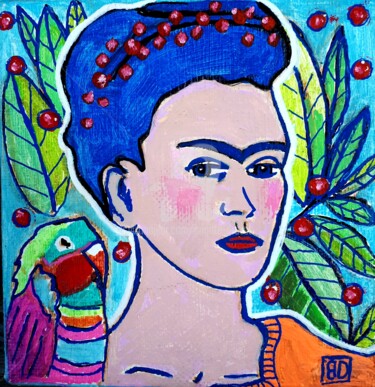 Peinture intitulée "Frida2" par Brigitte Dravet, Œuvre d'art originale, Acrylique