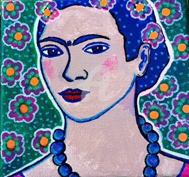 Peinture intitulée "Frida 13" par Brigitte Dravet, Œuvre d'art originale, Acrylique