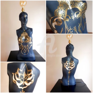 Design intitolato "Ganesh" da Brigitte Dravet, Opera d'arte originale, Plastica