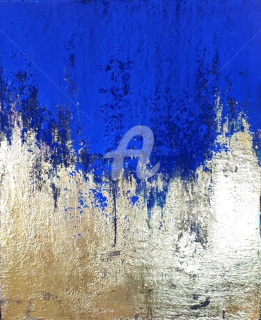 Peinture intitulée "Blue velvet" par Brigitte Dravet, Œuvre d'art originale, Acrylique