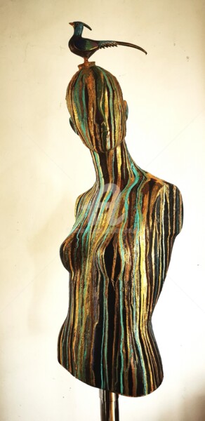 Sculpture titled "Perfection" by Brigitte Dravet, Original Artwork, Resin