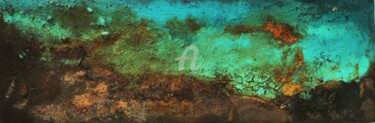 Peinture intitulée "La mer de corail 2" par Brigitte Dravet, Œuvre d'art originale, Acrylique Monté sur Châssis en bois