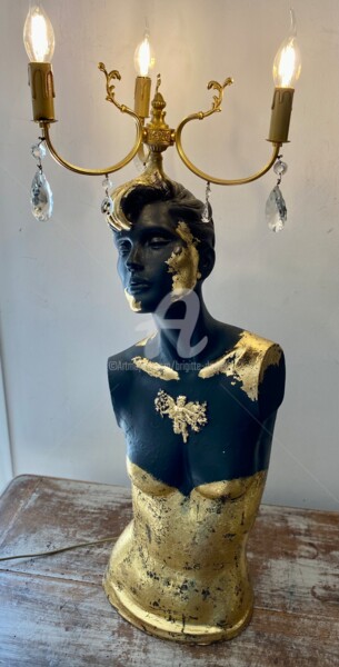 Скульптура под названием "Twin Angels 1" - Brigitte Dravet, Подлинное произведение искусства, Коллажи