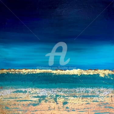 "By the sea" başlıklı Tablo Brigitte Dravet tarafından, Orijinal sanat, Akrilik Ahşap Sedye çerçevesi üzerine monte edilmiş