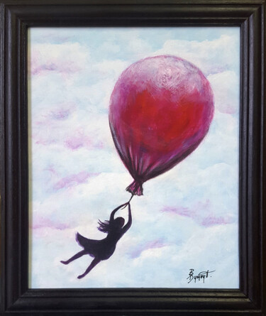 Peinture intitulée "Rêve au vent" par Brigitte Dumont, Œuvre d'art originale, Acrylique