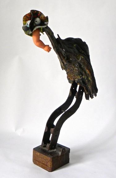 Sculpture intitulée "Oiseau.jpg" par Brigitte Feyt, Œuvre d'art originale