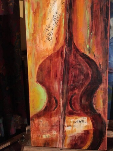 绘画 标题为“violon.jpg” 由Brigitte Frérot, 原创艺术品, 丙烯