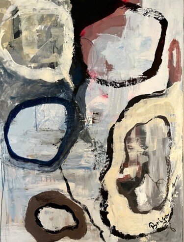 Malarstwo zatytułowany „Distorsion” autorstwa Brigitte Gagné, Oryginalna praca, Akryl
