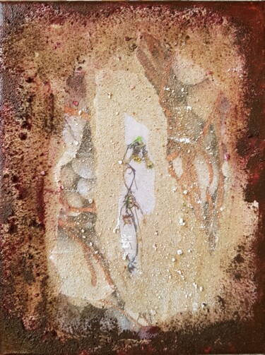 Peinture intitulée "iroise algues 2" par Brigitte Heyman Materne, Œuvre d'art originale, Acrylique