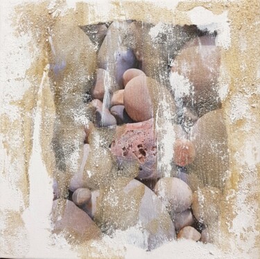 Peinture intitulée "iroise galets 4" par Brigitte Heyman Materne, Œuvre d'art originale, Acrylique