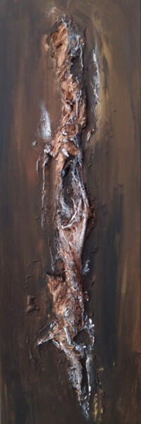 Peinture intitulée "petite sorcière" par Brigitte Heyman Materne, Œuvre d'art originale, Acrylique Monté sur Châssis en bois