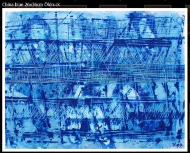Painting titled "chinablue.jpg" by Brigitte Hoppstock, Original Artwork