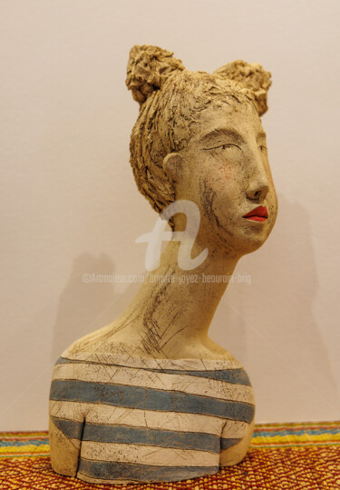 Sculpture titled "Ursule" by Brigitte Joyez Beaurain (BRIG), Original Artwork, Clay