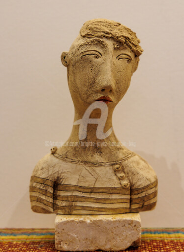 Sculpture titled "Felix" by Brigitte Joyez Beaurain (BRIG), Original Artwork, Clay