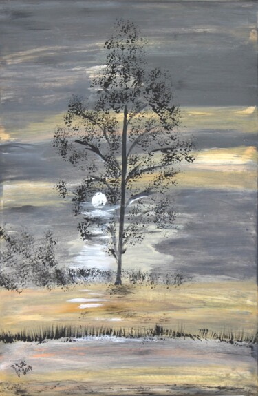 Malerei mit dem Titel "November feeling" von Brigitte Kölli, Original-Kunstwerk, Acryl
