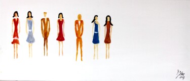 绘画 标题为“people” 由Brigitte Kölli, 原创艺术品, 丙烯