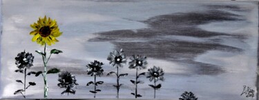 Painting titled "sunflowers" by Brigitte Kölli, Original Artwork, Acrylic