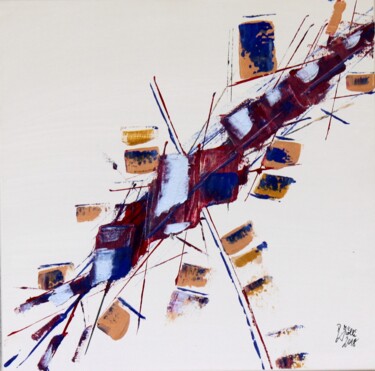 Malerei mit dem Titel "arrows" von Brigitte Kölli, Original-Kunstwerk, Acryl