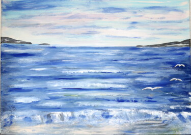 Malarstwo zatytułowany „La Mer” autorstwa Brigitte Kölli, Oryginalna praca, Akryl
