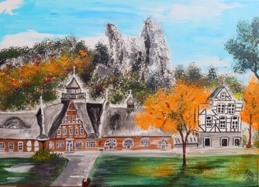 Painting titled "Kurhaus Bad Münster…" by Brigitte Kölli, Original Artwork, Acrylic