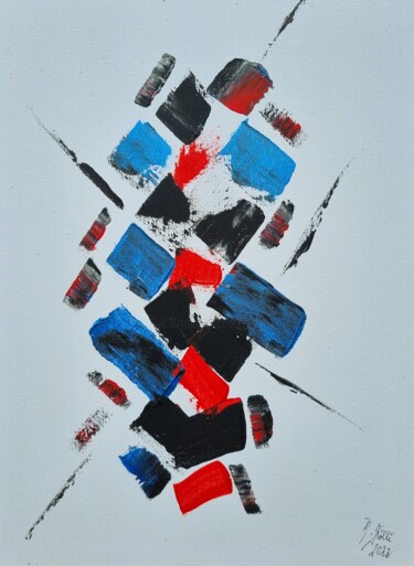 Картина под названием "Explosion der Farben" - Brigitte Kölli, Подлинное произведение искусства, Акрил
