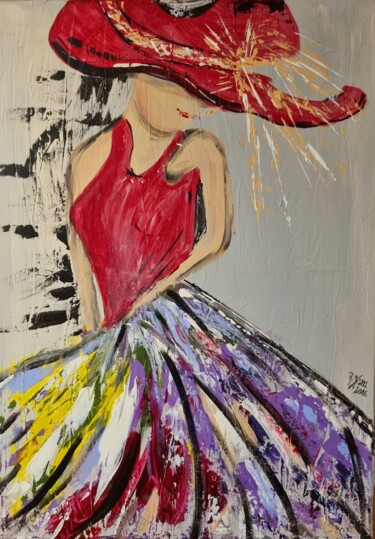 Painting titled "Coloré" by Brigitte Kölli, Original Artwork, Acrylic