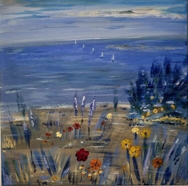 Painting titled "Frühling in der Bre…" by Brigitte Kölli, Original Artwork, Acrylic