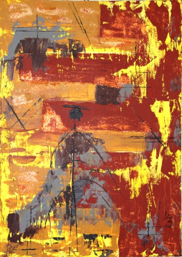 Malerei mit dem Titel "El Matador" von Brigitte Kölli, Original-Kunstwerk, Acryl