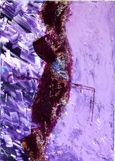 Malerei mit dem Titel "Gegenwind" von Brigitte Kölli, Original-Kunstwerk, Acryl