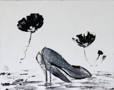 Peinture intitulée "black is beautifull" par Brigitte Kölli, Œuvre d'art originale, Acrylique