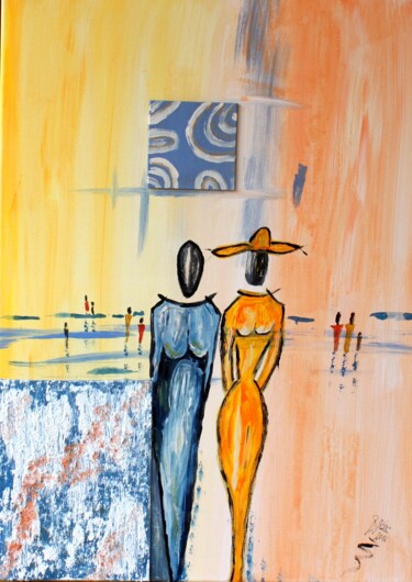 Картина под названием "très chic" - Brigitte Kölli, Подлинное произведение искусства, Акрил