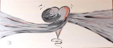 Pittura intitolato "hold my heart" da Brigitte Kölli, Opera d'arte originale, Acrilico