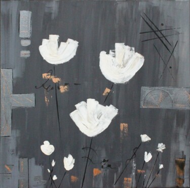 Картина под названием "Duft der weißen Blü…" - Brigitte Kölli, Подлинное произведение искусства, Акрил