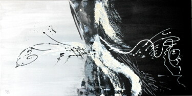 Malerei mit dem Titel "Explosion" von Brigitte Kölli, Original-Kunstwerk, Acryl