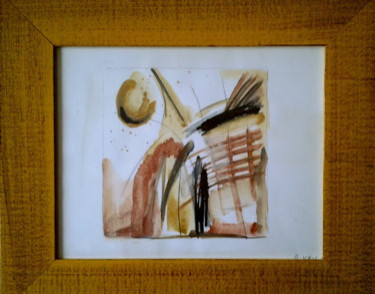 Peinture intitulée "ABSTRAIT au SOLEIL…" par Brigitte Krief, Œuvre d'art originale, Acrylique