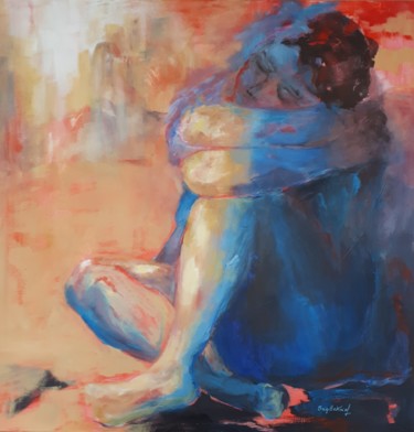 Картина под названием "2019-RÊVE-12 " Song…" - Brigitte Krief, Подлинное произведение искусства, Акрил Установлен на Деревян…