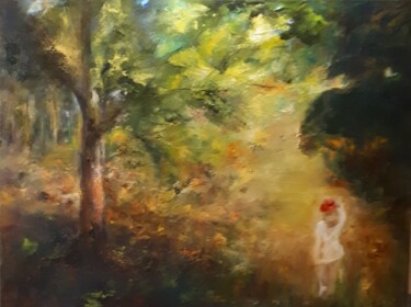 제목이 "A LA CROISEE DES CH…"인 미술작품 Brigitte Krief로, 원작, 기름 나무 들것 프레임에 장착됨