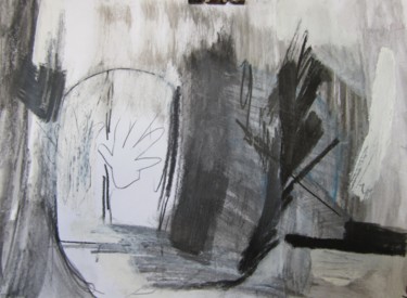 Dibujo titulada "ABSTRAIT 5" por Brigitte Krief, Obra de arte original, Tinta